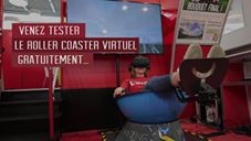 Roller Coaster virtuel sur le stand de L'Union Hall 2 et c'est gratuit !
